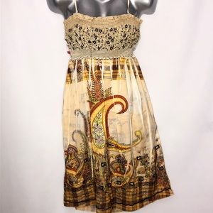 LAPIS sequined embellished on bust and hem dress